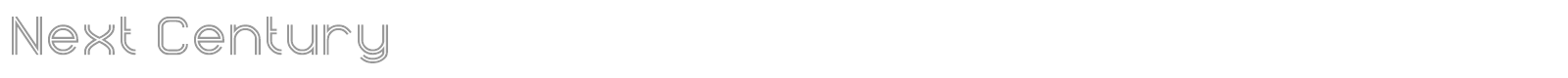 Next Century font preview